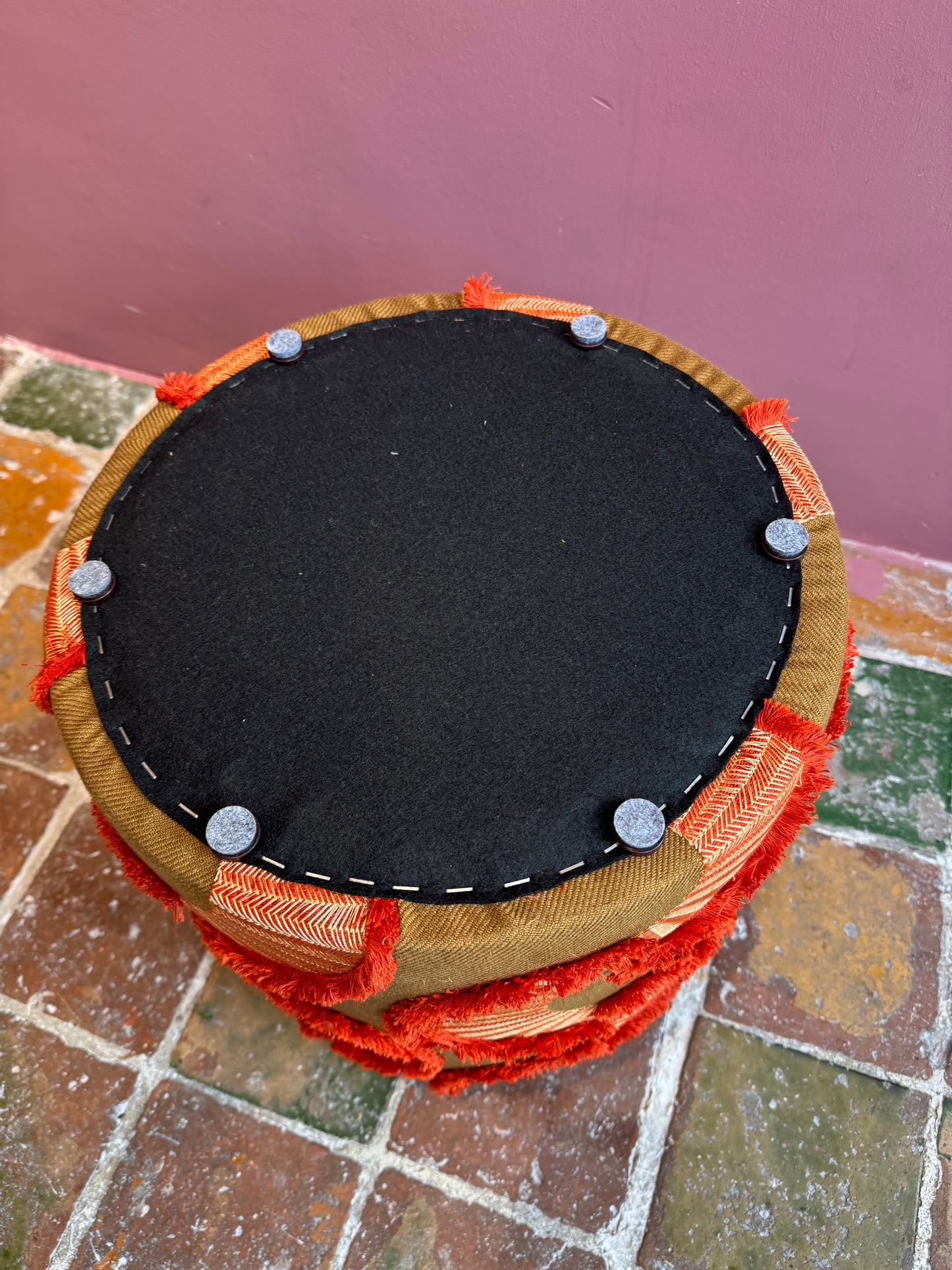 Workshop poef bekleden